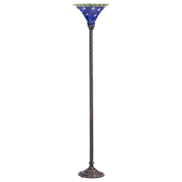 Tiffany-style Blue Star Torchiere - Overstock - 27173521