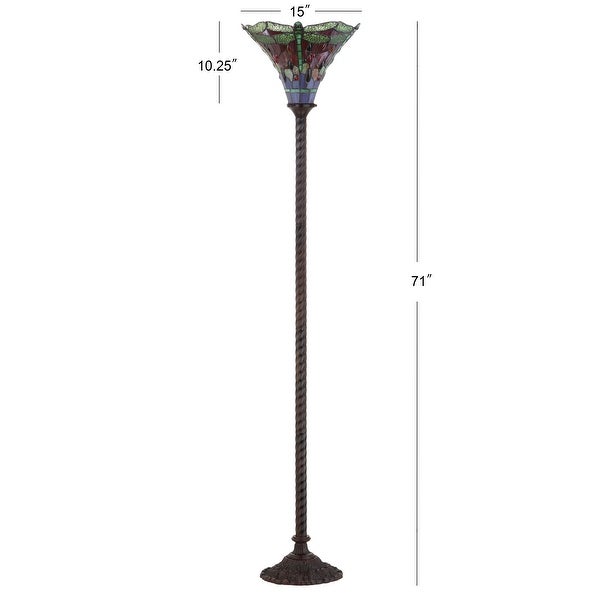 Davis Tiffany-Style 71 Torchiere LED Floor Lamp