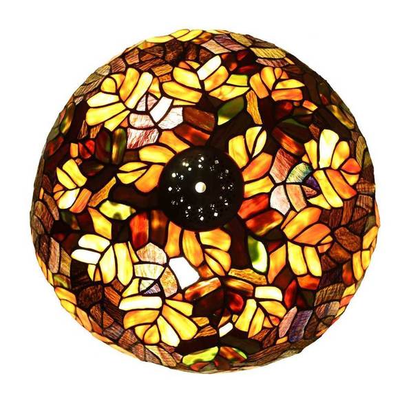 Copper Grove Eugenia Stained Glass 24.5-inch Tiffany-style Lamp with T