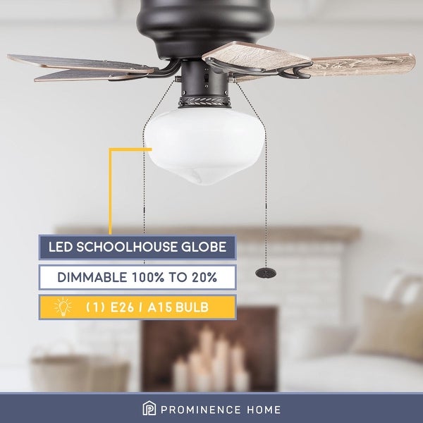 28 Prominence Home Hero Farmhouse Hugger / Low Profile Ceiling Fan