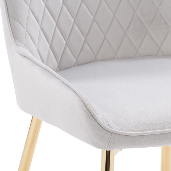 CorLiving Nash Velvet Diamond Tufted Side Chair - Overstock - 35405176