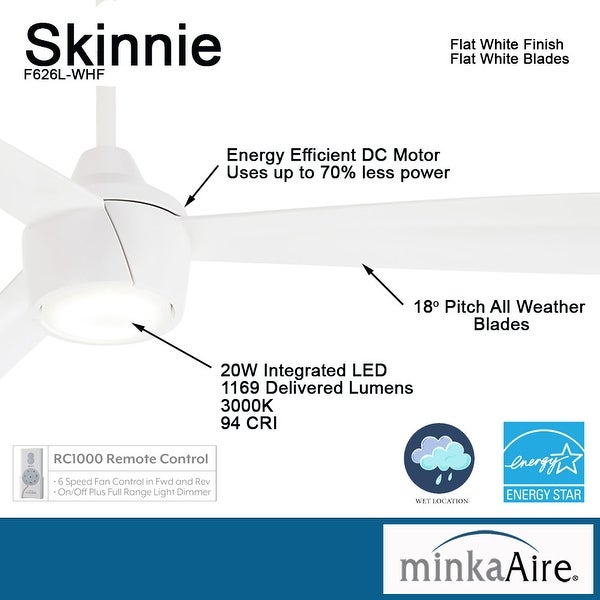 Skinnie - Led 56 Ceiling Fan by Minka Aire | Overstock.com Shopping -