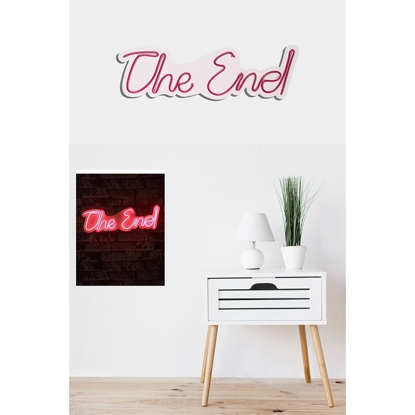 19.7 Novelty The End Led Neon Sign Wall Décor - 0.8