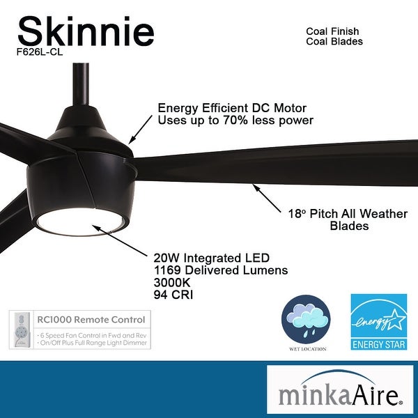 Skinnie - Led 56 Ceiling Fan by Minka Aire | Overstock.com Shopping -