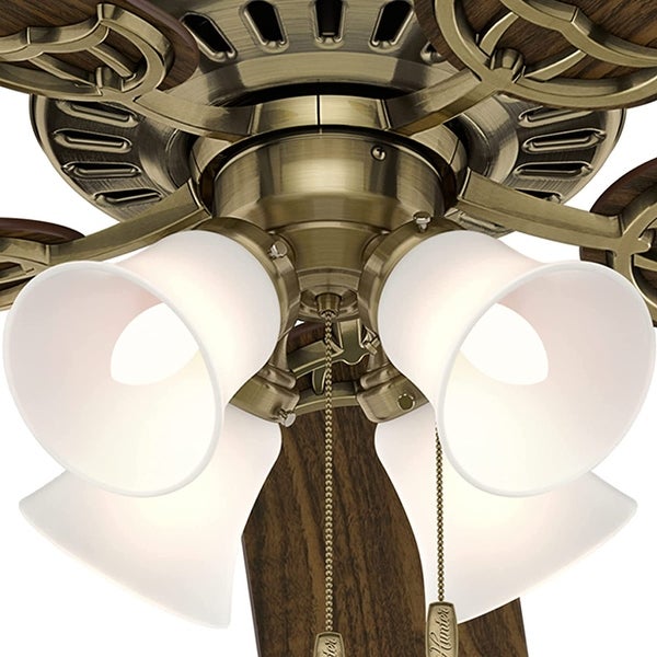 52 inch Studio Series New Bronze Ceiling Fan with LED Light Kit and Pu