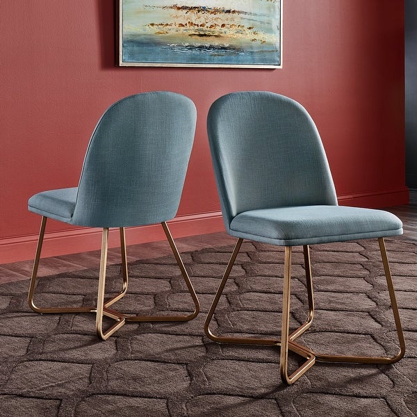 Cheyenne Gold Metal Dining Chair (Set of 2) by iNSPIRE Q Modern - Over