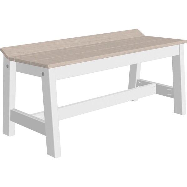 Poly Lumber Café Dining Bench - Overstock - 35489889