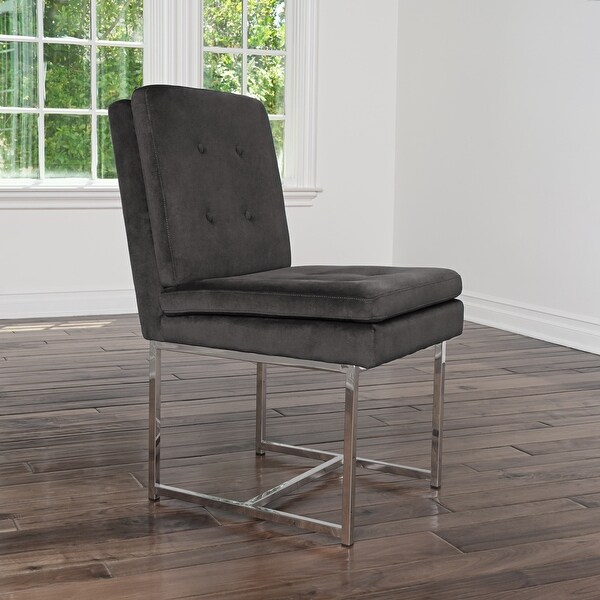 Abbyson Blair Tufted Velvet Dining Chair - Overstock - 33535371