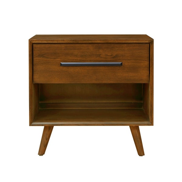 Emery Pecan Wood Nightstand - - 36078423