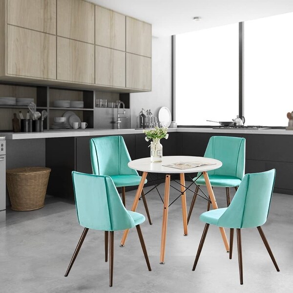 Sets of 2 velvet Modern Upholstered Side Dining Chair for Kitchen Livi