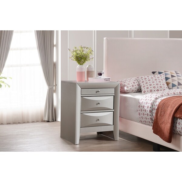 Marilla 3-Drawer Nightstand (28 in. H x 17 in. W x 23 in. D) - - 35993