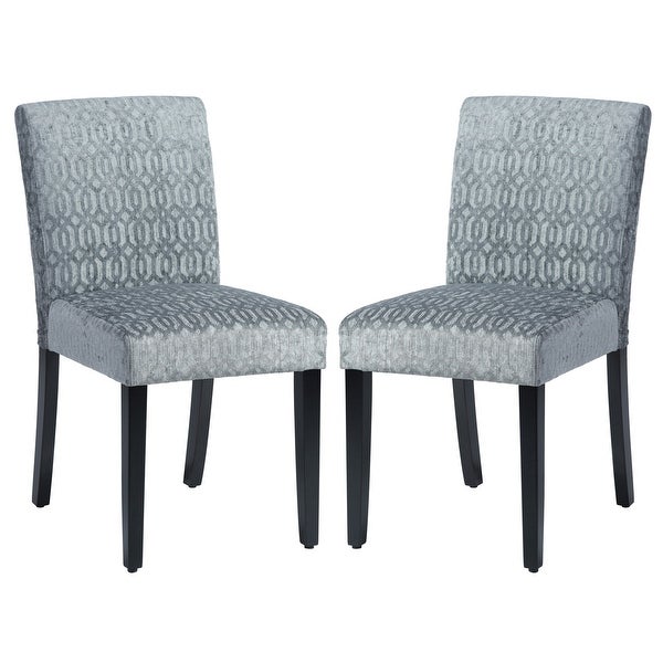 2 Pcs Upholstered Dining Chairs, Side Chair with Solid Wood Legs - Ove