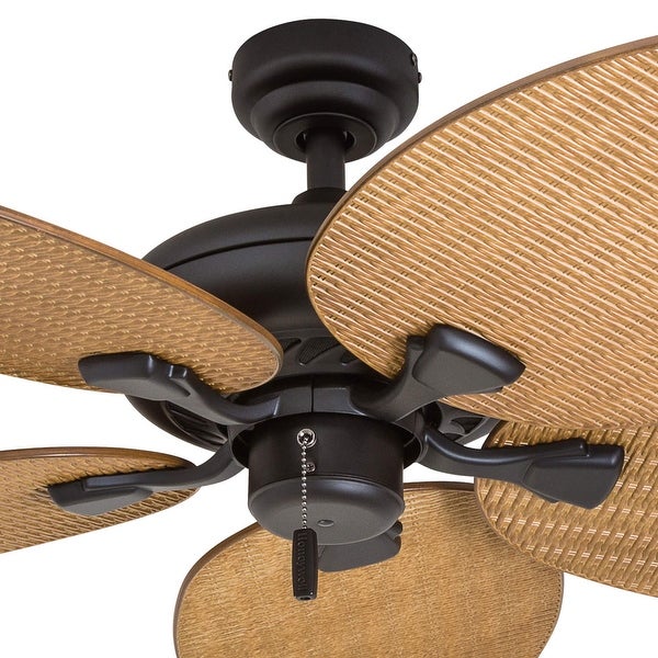 Honeywell Palm Valley Bronze Tropical Ceiling Fan with Palm Leaf Blade