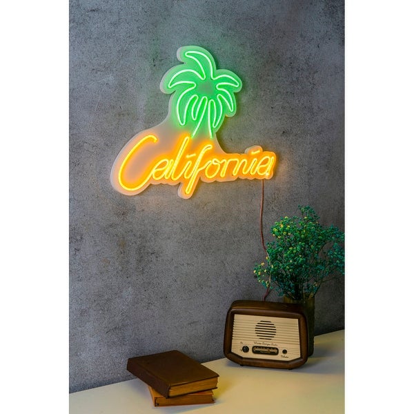 19.7 US Novelty California Led Neon Sign Wall Décor - Overstock - 368