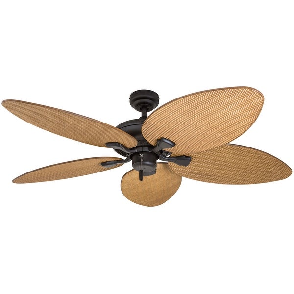 Honeywell Palm Valley Bronze Tropical Ceiling Fan with Palm Leaf Blade