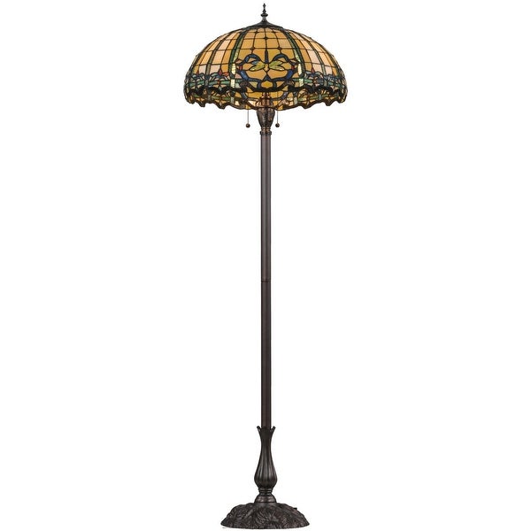 Meyda Tiffany Tiffany Dragonfly 3 Light 63 Tall Hand-Crafted Floor - O