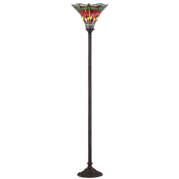 Davis Tiffany-Style 71 Torchiere LED Floor Lamp