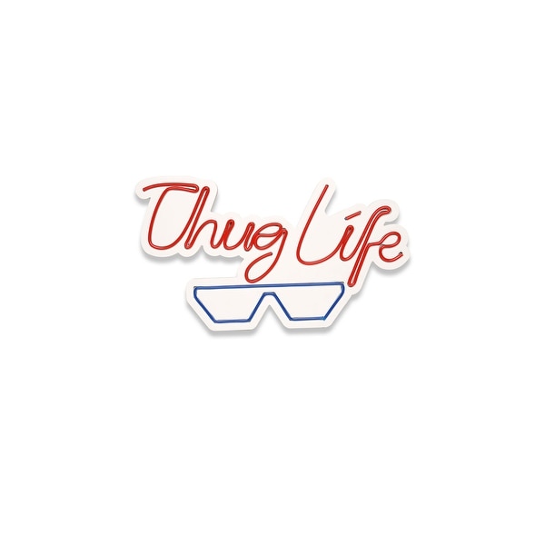 19.3 Novelty Thug Life Led Neon Sign Wall Décor - 0.8