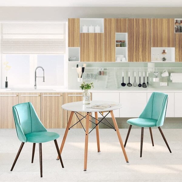 Sets of 2 velvet Modern Upholstered Side Dining Chair for Kitchen Livi