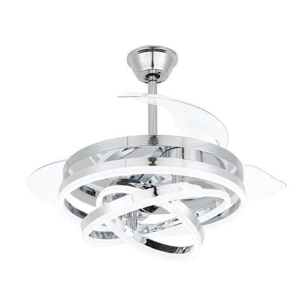 Cusp Barn Modern 42 Retractable Ceiling Fan with Lights and Remote