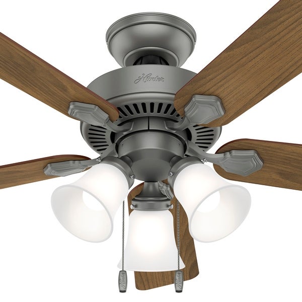 Hunter 44 Swanson Ceiling Fan with 3-Light LED Light Kit and Pull Chai