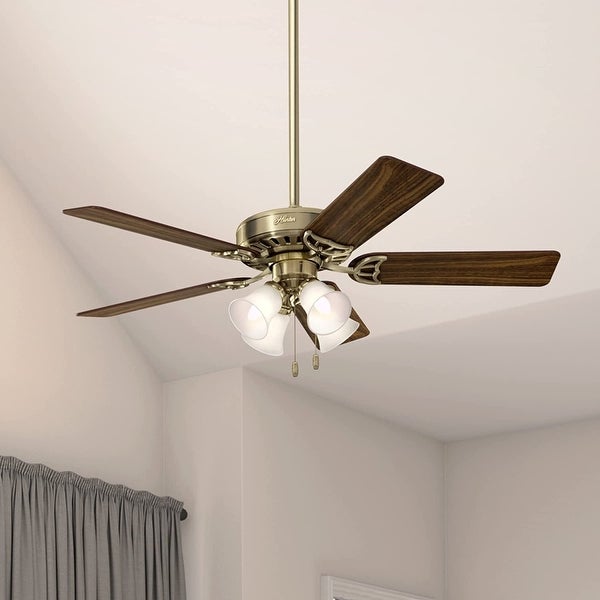 52 inch Studio Series New Bronze Ceiling Fan with LED Light Kit and Pu