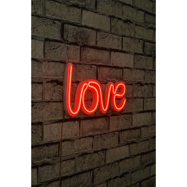 14.6 Novelty Love Led Neon Sign Wall Décor - Overstock - 36874682