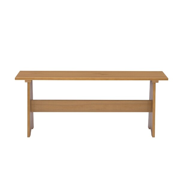 Beatty Large Rustic Backless Bench - Overstock - 36905489