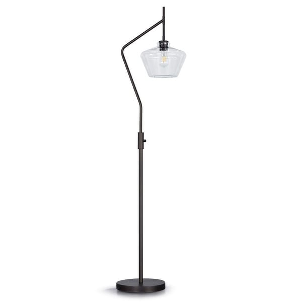 Café 69H Glass Shade Floor Lamp - Overstock - 36912037