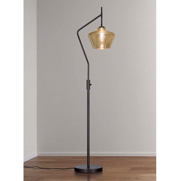 Café 69H Glass Shade Floor Lamp - Overstock - 36912037