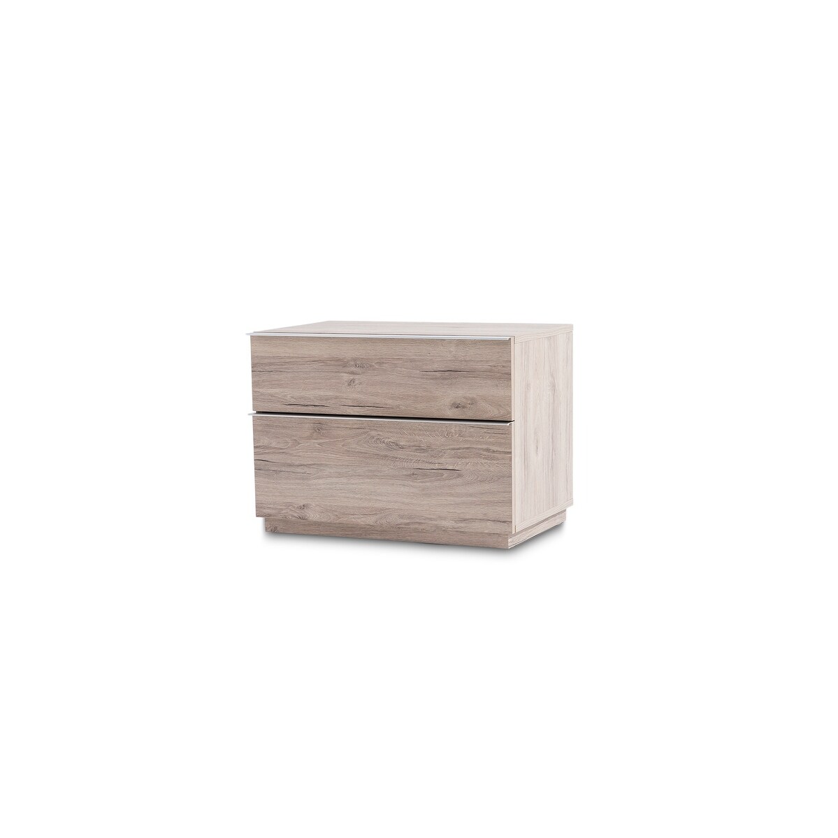 Porto 2-Drawer Nightstand in Oak - - 37052861