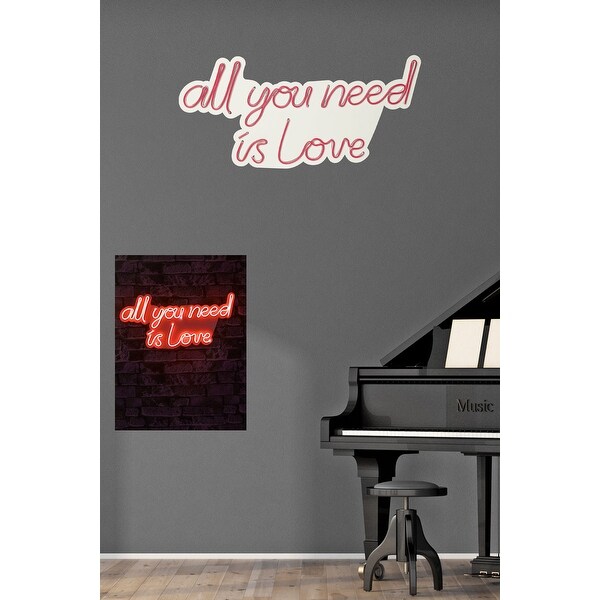 23.6 Novelty All You Need is Love Led Neon Sign Wall Décor - 0.8