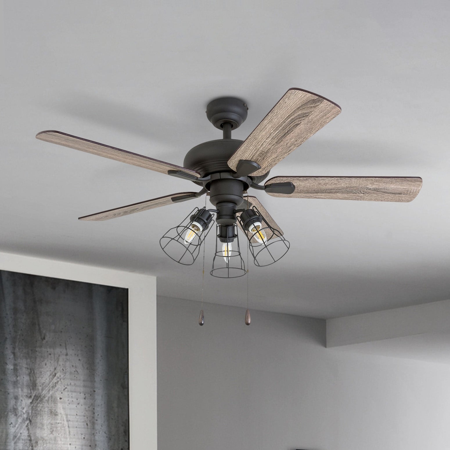 The Gray Barn Rugaard 42-inch Bronze 3-light LED Ceiling Fan | Oversto