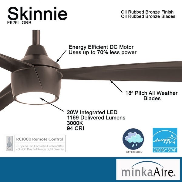 Skinnie - Led 56 Ceiling Fan by Minka Aire | Overstock.com Shopping -