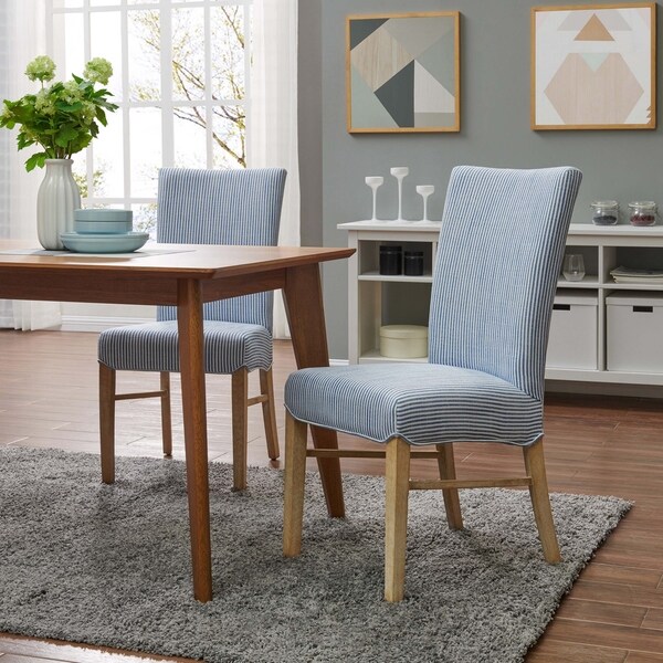 Milton Fabric Chair,Set of 2 - 97% viscose, 3% linen - Overstock - 260