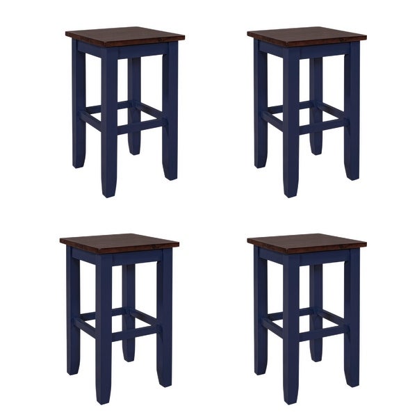 Set of 4 Counter Height Dining Stools with Footrest - Overstock - 3696