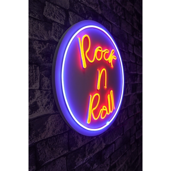 15.7 Novelty Rock n Roll Led Neon Sign Wall Décor - 0.8