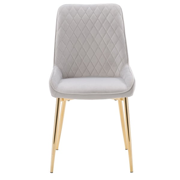 CorLiving Nash Velvet Diamond Tufted Side Chair - Overstock - 35405176