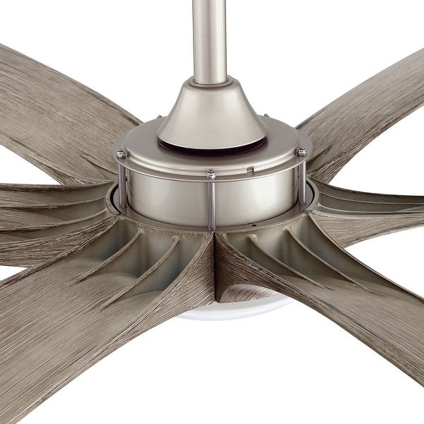 72-inch Driftwood 6-Blade DC Motor Ceiling Fan with Light and Remote |