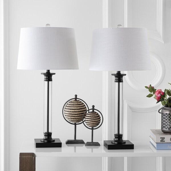 Fraser 30 Glass and Metal LED Table Lamp