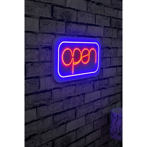 15.7 Novelty Open Led Neon Sign Wall Décor - 0.8