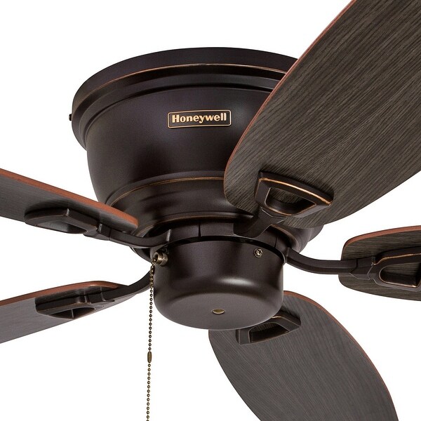 Honeywell Glen Alden 4-light Oil Rubbed Bronze Hugger Ceiling Fan | Ov