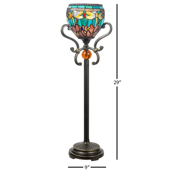 Briar Dragonfly Blue Tiffany Buffet Lamp - Overstock - 34986131