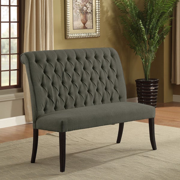 Furniture of America Sheila Contemporary Tufted Fabric 2-seater Dining