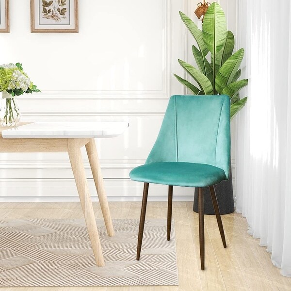 Sets of 2 velvet Modern Upholstered Side Dining Chair for Kitchen Livi