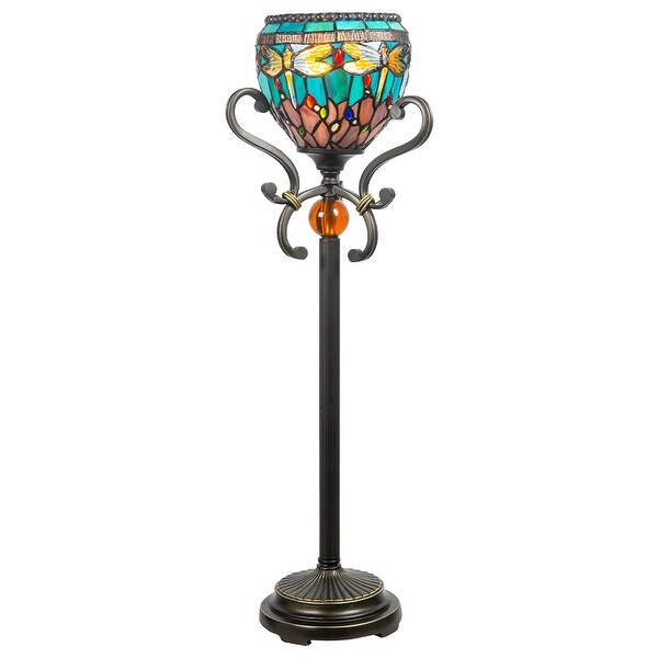 Briar Dragonfly Blue Tiffany Buffet Lamp - Overstock - 34986131