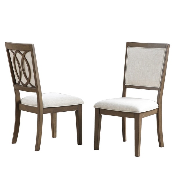 Gracewood Hollow Belhaven Upholstered Wood Side Chair - Set of 2 - Ove