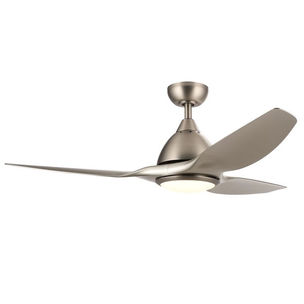 CO-Z 52 3-Blade Contemporary Reversible LED Ceiling Fan with Light Kit