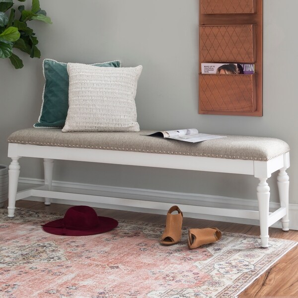 Hayes Farmhouse Dining Bench - Overstock - 36097706