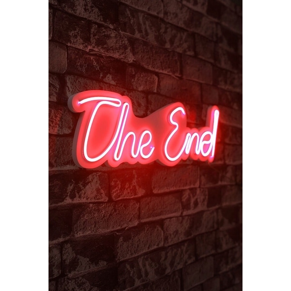 19.7 Novelty The End Led Neon Sign Wall Décor - 0.8